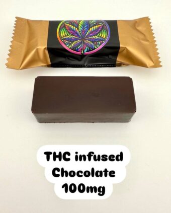 THC-Infused Dark Chocolate Bar